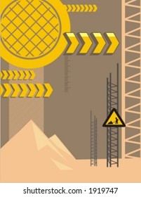 Industrielle Hintergrundserie.