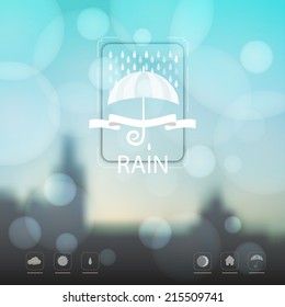 Industrial background. For web design and typography. Vector graphics. Autumn. Weather forecast. city