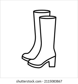 Industrial boot icon. vector illustration on background. color editable eps 10