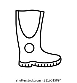 Industrial boot icon. vector illustration on background. color editable eps 10