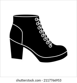 Industrial boot icon. vector illustration on background. color editable eps 10