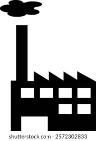 Industrial building factory icon set.Factory and industrial vector line icon.Industry power, chemical manufacturing building warehouse nuclear energy plant.Industrial building, factory and power plant