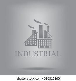 Industrial Building Factory Signs Symbols Stock Vector (Royalty Free ...