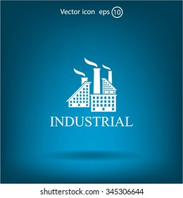 Industrial Building Factory Signs Symbols Stock Vector (Royalty Free ...