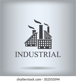 Industrial Building Factory Signs Symbols Stock Vector (Royalty Free ...