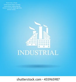 Industrial Building Factory Signs Symbols Stock Vector (Royalty Free ...