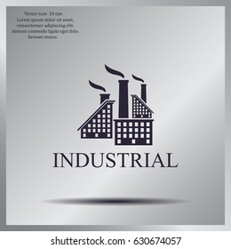 Industrial Building Factory Signs Symbols Stock Vector (royalty Free 