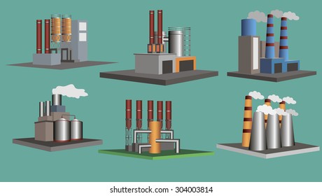 Vector Low Poly Nuclear Power Plant Stock Vector (Royalty Free) 730757737