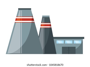 Industrial building icon