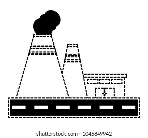 Industrial building icon
