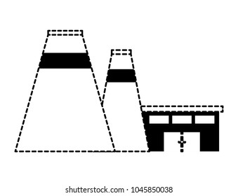 Industrial building icon