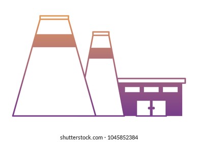 Industrial building icon