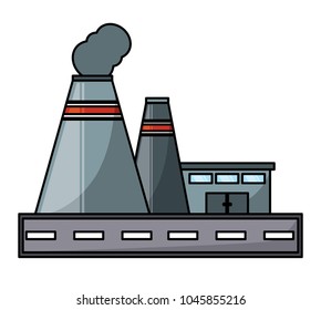 Industrial building icon
