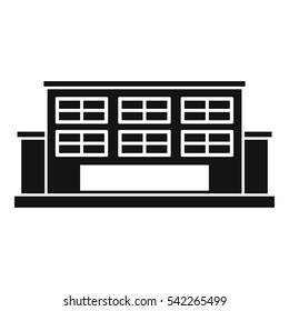 Industrial building icon. Simple illustration of industrial building vector icon for web