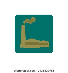 icono de la construcción industrial. Ilustración de vector
