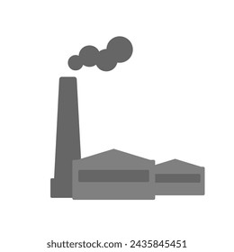 icono de la construcción industrial. Ilustración de vector