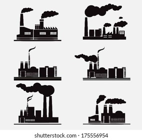 Industrial and Building icons,vector