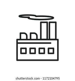 industrial building vector icon