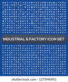 Industrial and building vector icon set