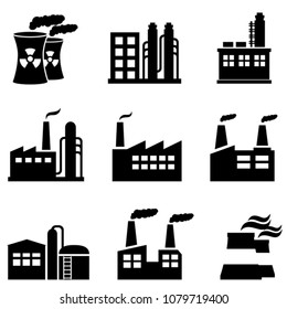 Industrial buildings, power plants and factory