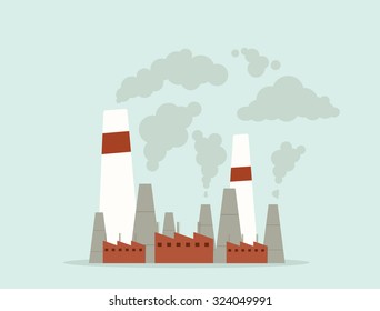 paisajes vectores de edificios industriales