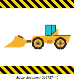 Industrial bulldozer with scoop