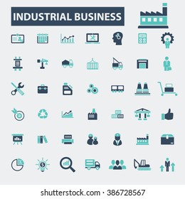 industrial business icons
