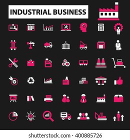 industrial business icons
