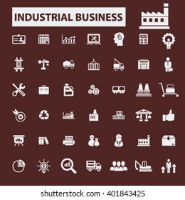 industrial business icons
