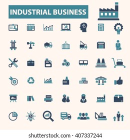 industrial business icons
