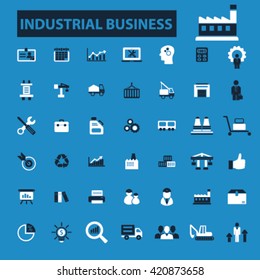 industrial business icons
