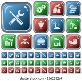 Industrial button set