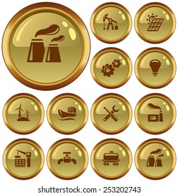 Industrial button set