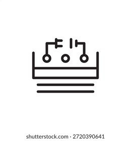 Industrielles Kabelablagesymbol mit organisierten Stromanschlüssen und Verdrahtungswegen, das die Verwaltung der elektrischen Infrastruktur, die sichere Kabelverteilung und die Systemintegration der Anlage symbolisiert.