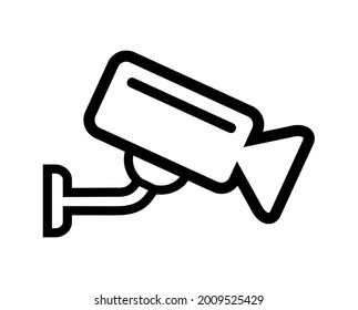 industrial camera icon on white background