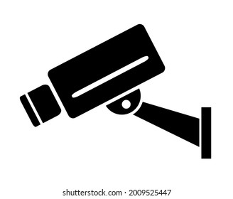 industrial camera icon on white background