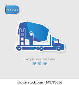 Industrial car symbol,vector