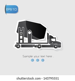 Industrial car symbol,vector