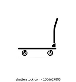 Industrial cart icon, vector concept illustration for design.