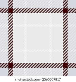 Industrial check background pattern, harmony seamless plaid textile. Filigree texture fabric vector tartan in white and dark colors palette.