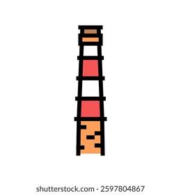 industrial chimney industry color icon vector. industrial chimney industry sign. isolated symbol illustration