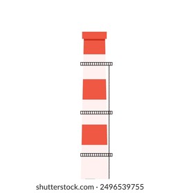 Industrial chimney. Manufacturing industrial chimney, toxic air chimney pipes, factory chimney smoke pollution vector illustration. Plant emitting dirty smog, air pollution