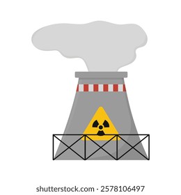 Industrial Chimneys Vector Illustration - 02