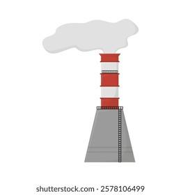 Industrial Chimneys Vector Illustration - 03