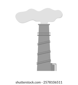 Industrial Chimneys Vector Illustration - 07