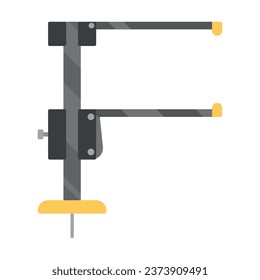 Industrial clamp on white background