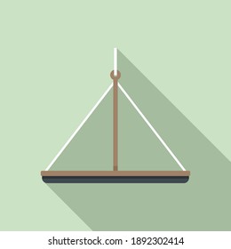 Industrial climber platform icon. Flat illustration of industrial climber platform vector icon for web design