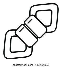 Industrial climber tool icon. Outline industrial climber tool vector icon for web design isolated on white background