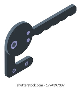 Symbol für Kletterfenster der Industrie. Isometrisch zum industriellen Kletterfenster, Vektorsymbol für Webdesign einzeln auf weißem Hintergrund