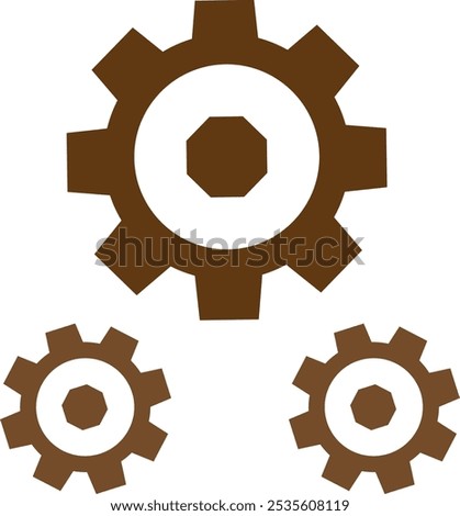 Industrial Cogs and Gears Illustration for Engineering Projects